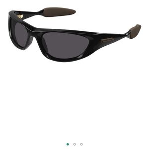 Bottega Veneta bv1184s 001 wrap sunglasses